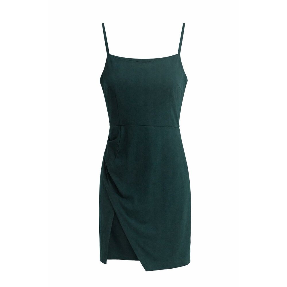 Altar’rd State Green Faux Wrap Dress Spaghetti Strap Size A